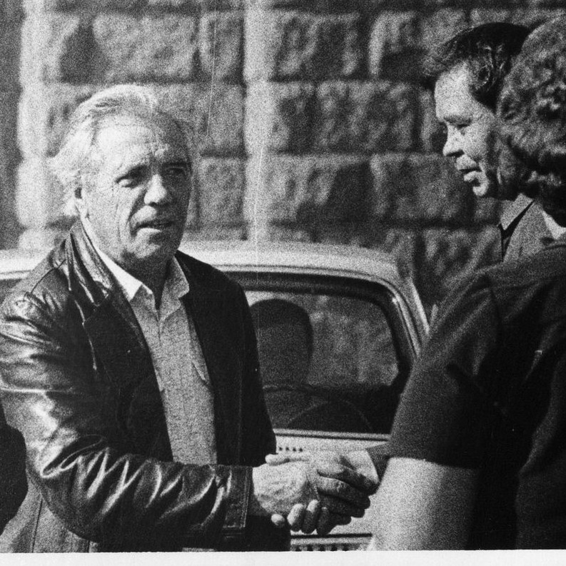 В.Г. Распутин и В.П. Астафьев. 10.09.1984 г. Из семейного архива В.Г.Распутина.