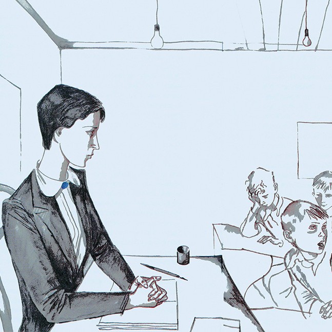 Уроки французского. Иллюстрация В.Л. Гальдяева, 2014 г.